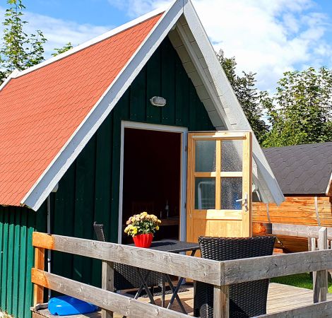 Camping-Schlafhütte von aussen