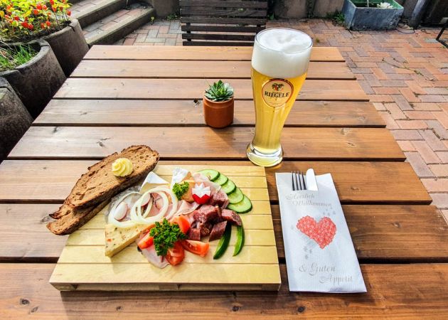 Brotzeit schon gerichtet - Serviervorschlag